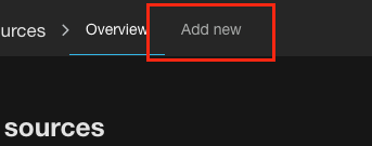 Add data source button