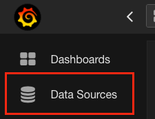 Data sources button